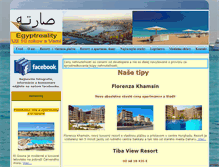 Tablet Screenshot of egyptreality.sk
